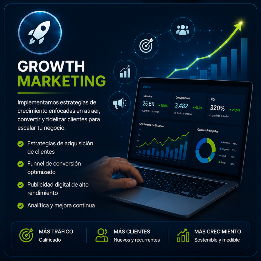 Growth Marketing Alianza System - Campañas Meta Ads Google Ads alto ROI
